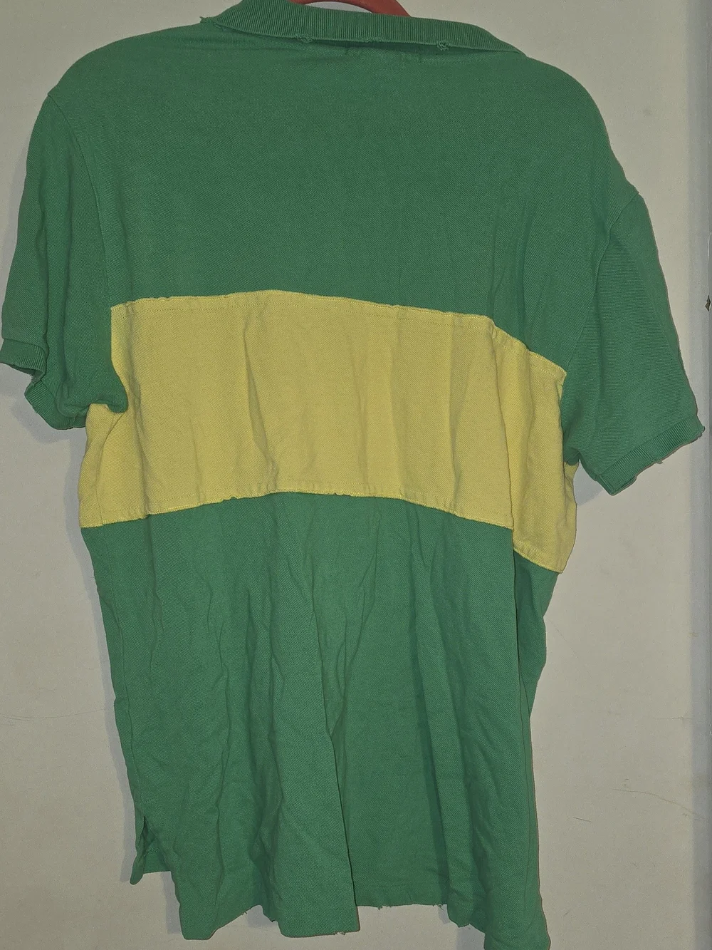 Polo by Ralph Lauren Green & Yellow Striped Men's Polo Shirt